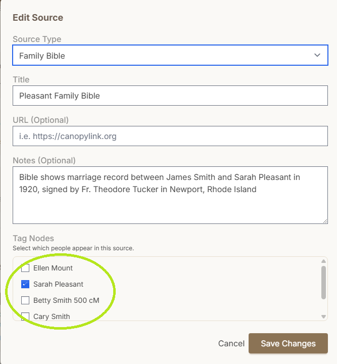 Document and Source Trees