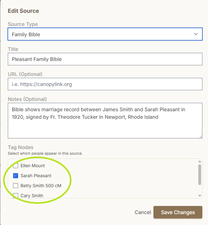Document and Source Trees